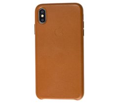 Чехол для iPhone Xs Max Leather classic "brown"