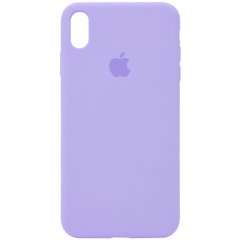 Чохол для Apple iPhone XR (6.1 "") Silicone Case Full з мікрофіброю і закритим низом Бузковий / Dasheen