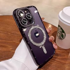 Чехол для iPhone 13 Pro Diamond Shining with MagSafe Purple