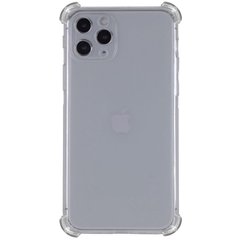 TPU чехол GETMAN Ease logo усиленные углы для Apple iPhone 13 Pro (6.1"") Серый (прозрачный)