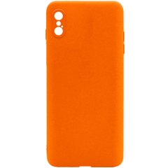Силиконовый чехол Candy Full Camera для Apple iPhone X / XS (5.8"") Оранжевый / Orange