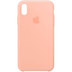 Чехол silicone case for iPhone X/XS Grapefruit / Розовый