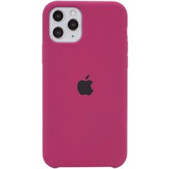 Чохол silicone case for iPhone 11 Pro Max (6.5") (Бордовий / Maroon)