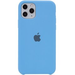 Чохол silicone case for iPhone 11 Pro Max (6.5") (Блакитний / Cornflower)