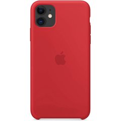 Чехол Silicone case Original 1:1 (AAA) для Apple iPhone 11 (6.1") (Красный / Red)