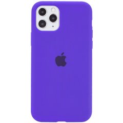 Чехол для Apple iPhone 11 Pro (5.8") Silicone Full / закрытый низ (Фиолетовый / Purple)