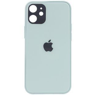 TPU+Glass чехол GLOSSY Logo Full camera для Apple iPhone 12 mini (5.4") (Мятный)