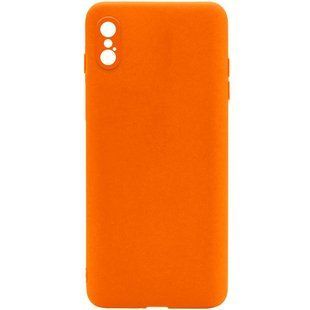 Силиконовый чехол Candy Full Camera для Apple iPhone X / XS (5.8"") Оранжевый / Orange