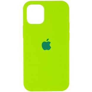 Чехол для Apple iPhone 16 Plus Silicone Case Full / закрытый низ Салатовый / Neon Green