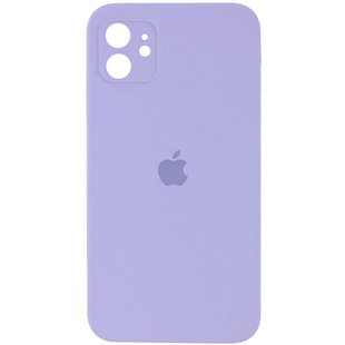 Чехол для iPhone 11 Silicone Full camera сиреневый / закрытый низ + защита камеры