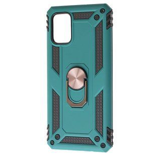 Ударопрочный чехол Serge Ring for Magnet для Samsung Galaxy A71 (A715) Зеленый/ Противоударный, бронированный