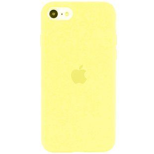 Чехол Silicone Case Full Protective (AA) для Apple iPhone SE (2020) (Желтый / Pollen)