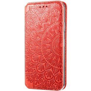 Шкіряний чохол книжка GETMAN Mandala (PU) для Samsung Galaxy M31s (Червоний)