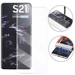Защитное 3D стекло Mocolo с УФ лампой для Samsung Galaxy S21 Ultra (Прозрачный)