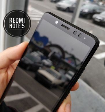 5D скло для Xiaomi Redmi Note 5 Black Premium Smart Boss ™ Чорне - Вигнуті краю