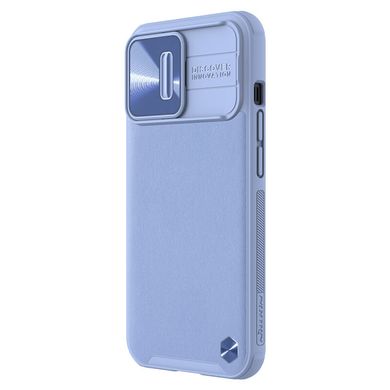 Кожаная накладка Nillkin Camshield Leather (шторка на камеру) для Apple iPhone 13 Pro (6.1"") Сиреневый / Purple