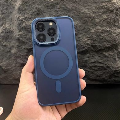 Противоударный чехол для iPhone 11 Nofelet MATT Case with MagSafe Dark Blue / Темно-синий