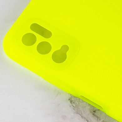 Чохол Silicone Cover Full Camera (AA) для Xiaomi Redmi Note 10 5G / Poco M3 Pro Салатовий / Neon green