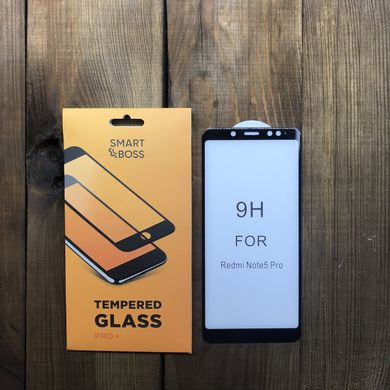 5D стекло для Xiaomi Redmi Note 5 Black Premium Smart Boss™ Черное - Изогнутые края