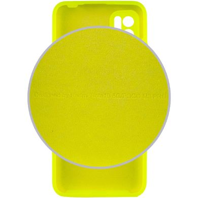 Чехол Silicone Cover Full Camera (AA) для Xiaomi Redmi Note 10 5G / Poco M3 Pro Салатовый / Neon green