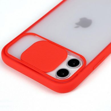 Чехол Camshield mate TPU со шторкой для камеры для Apple iPhone 12 Pro / 12 (6.1") (Красный)