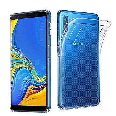 Чехол для Samsung A7 2018 прозрачный силиконовый