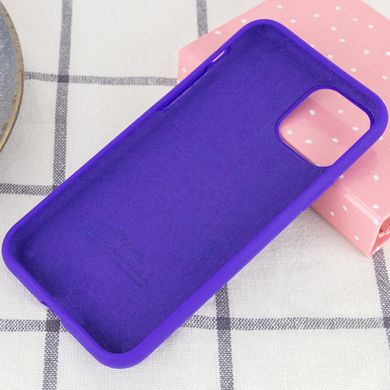 Чехол для Apple iPhone 11 Pro (5.8") Silicone Full / закрытый низ (Фиолетовый / Purple)