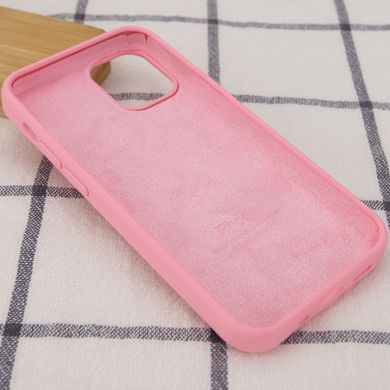 Чехол для Apple iPhone 12 Pro Silicone Full / закрытый низ (Розовый / Light pink)