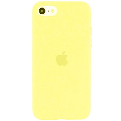 Чехол Silicone Case Full Protective (AA) для Apple iPhone SE (2020) (Желтый / Pollen)