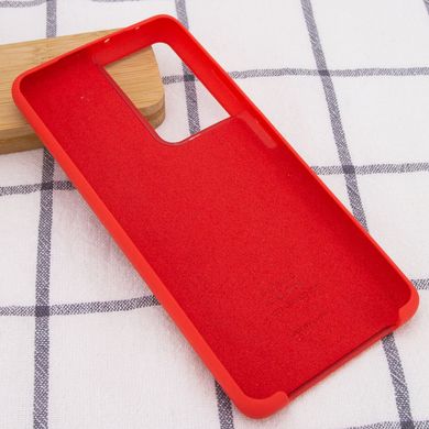 Чохол Silicone Cover (AA) для Samsung Galaxy S21 Ultra (Червоний / Red)
