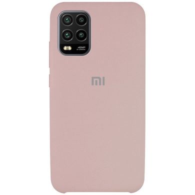 Чехол Silicone Cover (AAA) для Xiaomi Mi 10 Lite Розовый песок