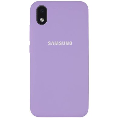 Чехол для Samsung Galaxy M01 Core / A01 Core Silicone Full Сиреневый / Dasheen c закрытым низом и микрофиброю