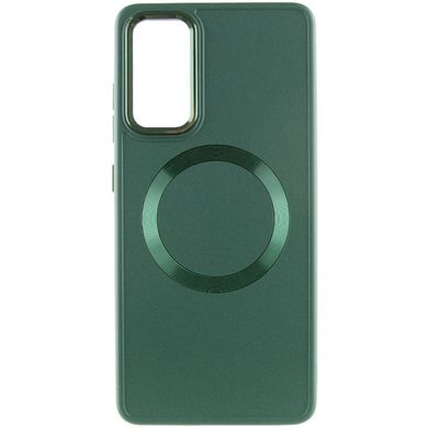 TPU чохол Bonbon Metal Style with MagSafe для Samsung Galaxy A35 (Зелений / Pine green)