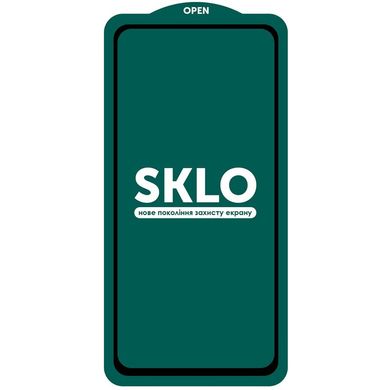 Защитное стекло SKLO 5D (full glue) для Xiaomi Redmi Note 9s / Note 9 Pro / Note 9 Pro Max, Черный
