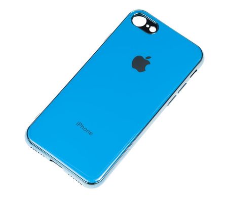 Чехол для iPhone 7 / 8 Silicone case (TPU) голубой