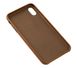 Чехол для iPhone Xs Max Leather classic "brown"