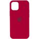 Чохол для iPhone 12 Pro Max Silicone Full / закритий низ / Червоний / Rose Red