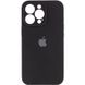 Чехол для Apple iPhone 13 Pro Silicone Full camera закрытый низ + защита камеры / Черный / Black