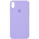 Чехол для Apple iPhone XR (6.1"") Silicone Case Full с микрофиброй и закрытым низом Сиреневый / Dasheen