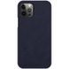 Шкіряний чохол (книжка) Nillkin Qin Series для Apple iPhone 12 Pro / 12 (6.1 "") Синій