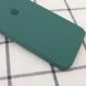 Чехол для iPhone 6/6s Silicone Full camera закрытый низ + защита камеры Зеленый / Pine green квадратные борты