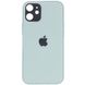 TPU+Glass чехол GLOSSY Logo Full camera для Apple iPhone 12 mini (5.4") (Мятный)