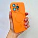 Чехол для iPhone 14 Plus Sapphire Matte with MagSafe + стекло на камеру Orange