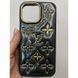 Чехол для Iphone 16 Pro Max Leather LV BLack 3