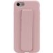 Чехол Silicone Case Hand Holder для Apple iPhone 7 / 8 / SE (2020) (4.7") (Розовый / Pink Sand)