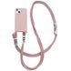 Чохол TPU two straps California для Apple iPhone 12 Pro / 12 (6.1"") Рожевий / Pink Sand