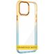 Чехол TPU+PC Fresh sip series для Samsung Galaxy M33 5G Бирюзовый / Оранжевый