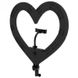 Кільцева лампа Black Heart, d-18, 48 см, Черный