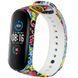Силіконовий ремінець з малюнком для Xiaomi Mi Band 5 (Східний орнамент / Чорний)