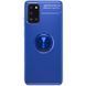 TPU чехол Deen ColorRing под магнитный держатель (opp) для Samsung Galaxy A31 (Синий / Синий)